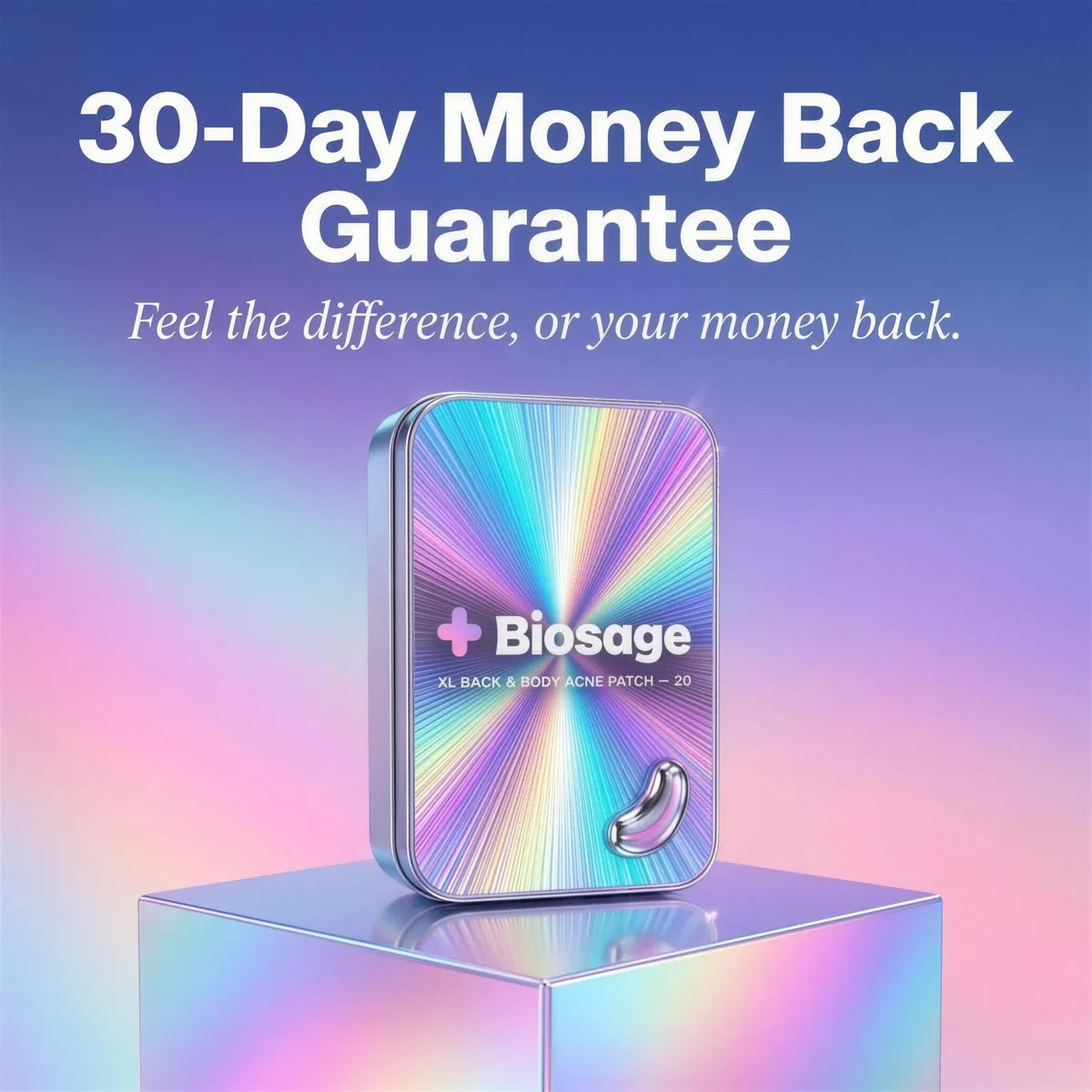 30-day money back guarantee — feel the difference, or your money back